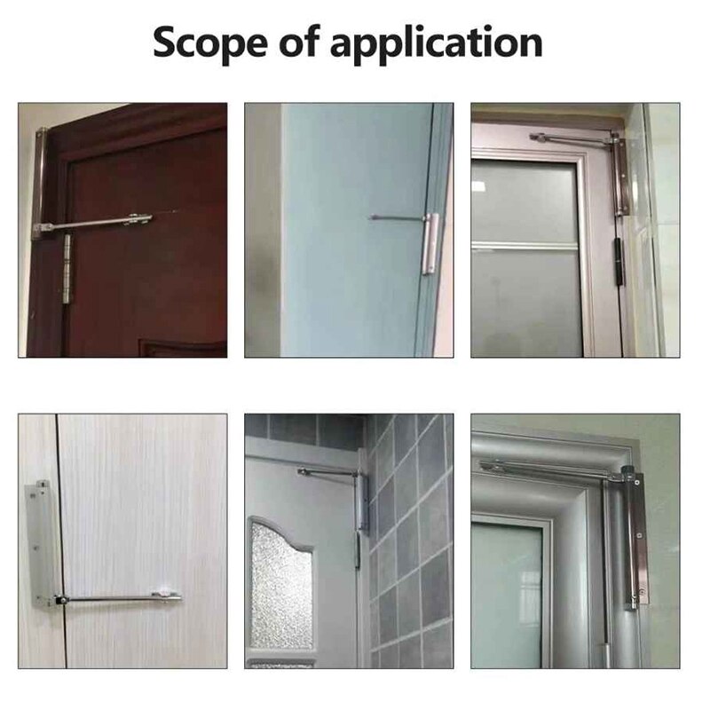 Adjustable Door Automatic Closer Stainless Steel Door Hinge Household Automatic Door Spring for Fire Rated Door