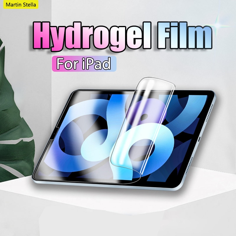 Hydrożel Film dla nowego ipada Pro 11 10.2 12.9 9.7 10.5 9 Screen Protector dla Ipad 8 Mini 6 5 2 3 Air 4 Gen 1 2021 2020 bez szkła