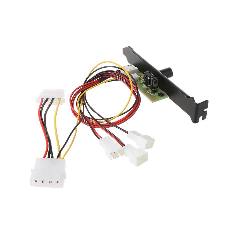 3 Channel Computer PC Cooling Fan Controller Cooler Speed Regulator For PCI Temperature Control Regulation CPU Housing VGA HDD F