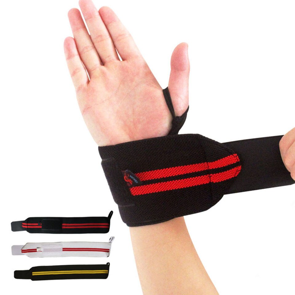 Aolikes 1Pcs Gewichtheffen Sport Polsband Gym Polssteun Bandjes Wraps Bandage