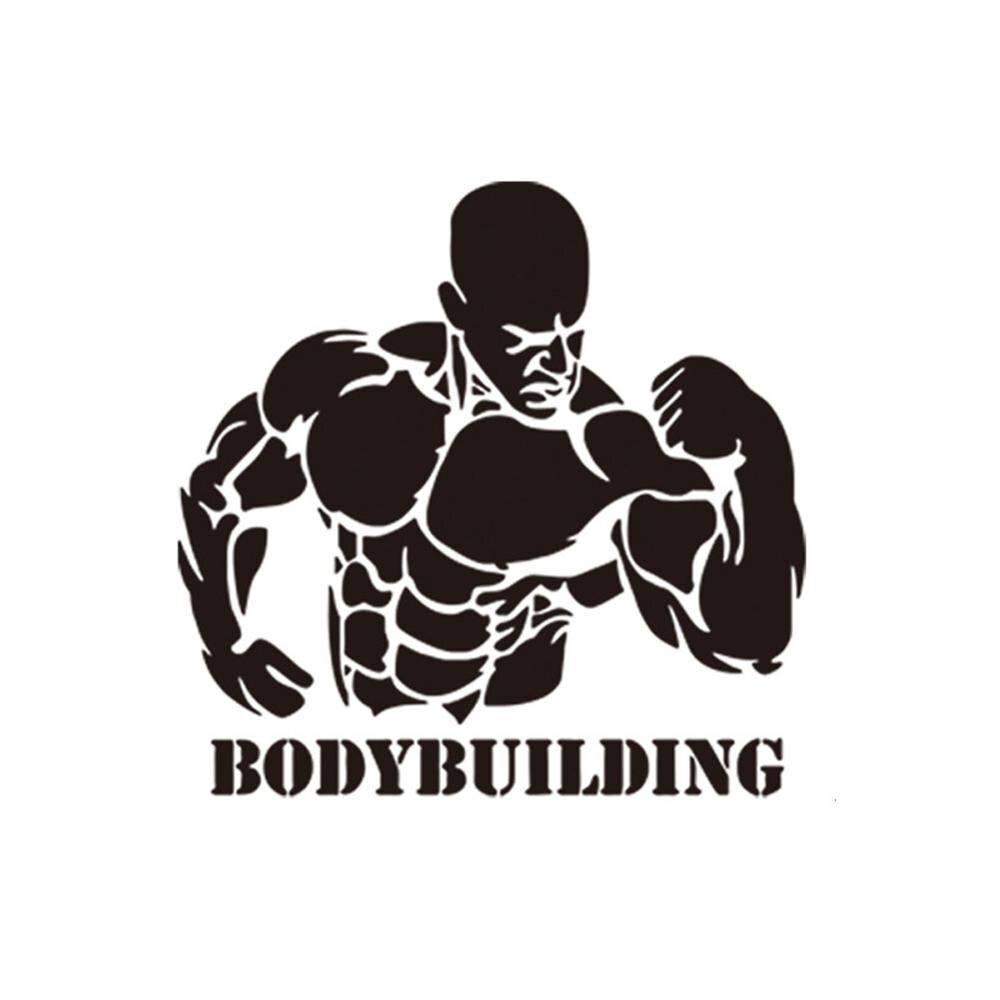 Muscular man/BodyBuilding Wall Sticker for Fitness exercise Gym poster decoration Mural Art Decals wallpaper home decor stickers