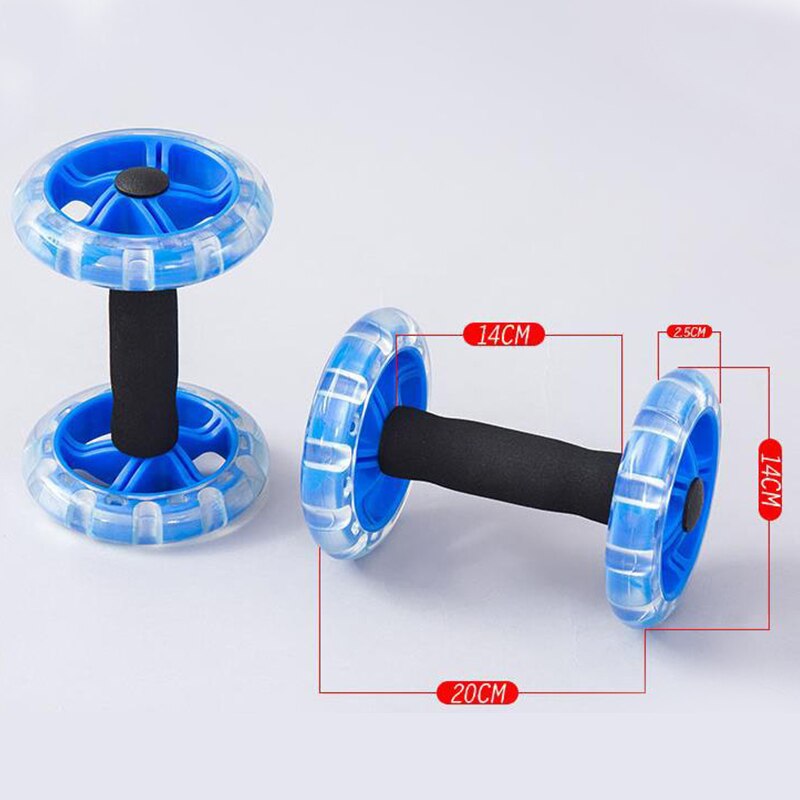 Abdominal Wheel AB Roller No Noise Trainer Training Muscle Exercise Fitness Equipment Home Double Wheel Abdominal Power Wheel