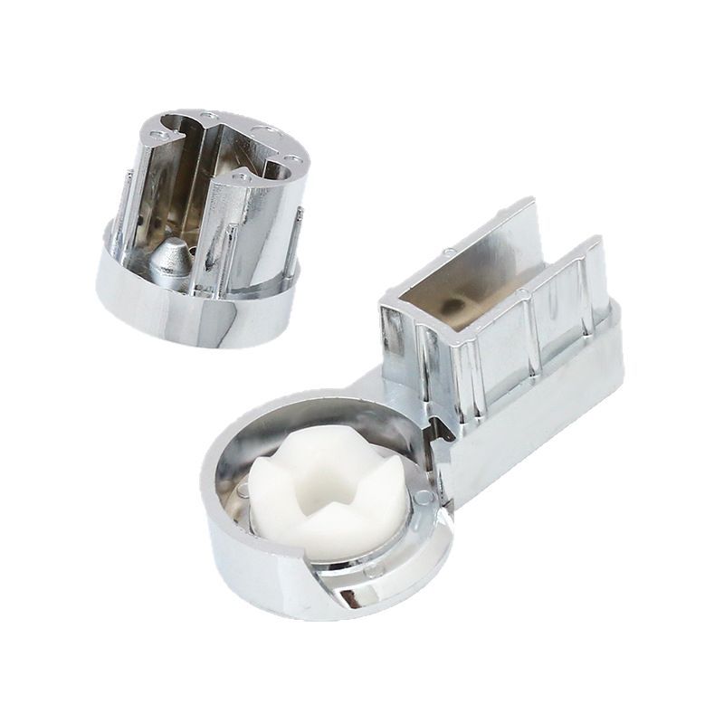 Bath Hinge Brackets For Shower Screens Robust ABS Material With Chrome Finish For 6mm Glass Stability