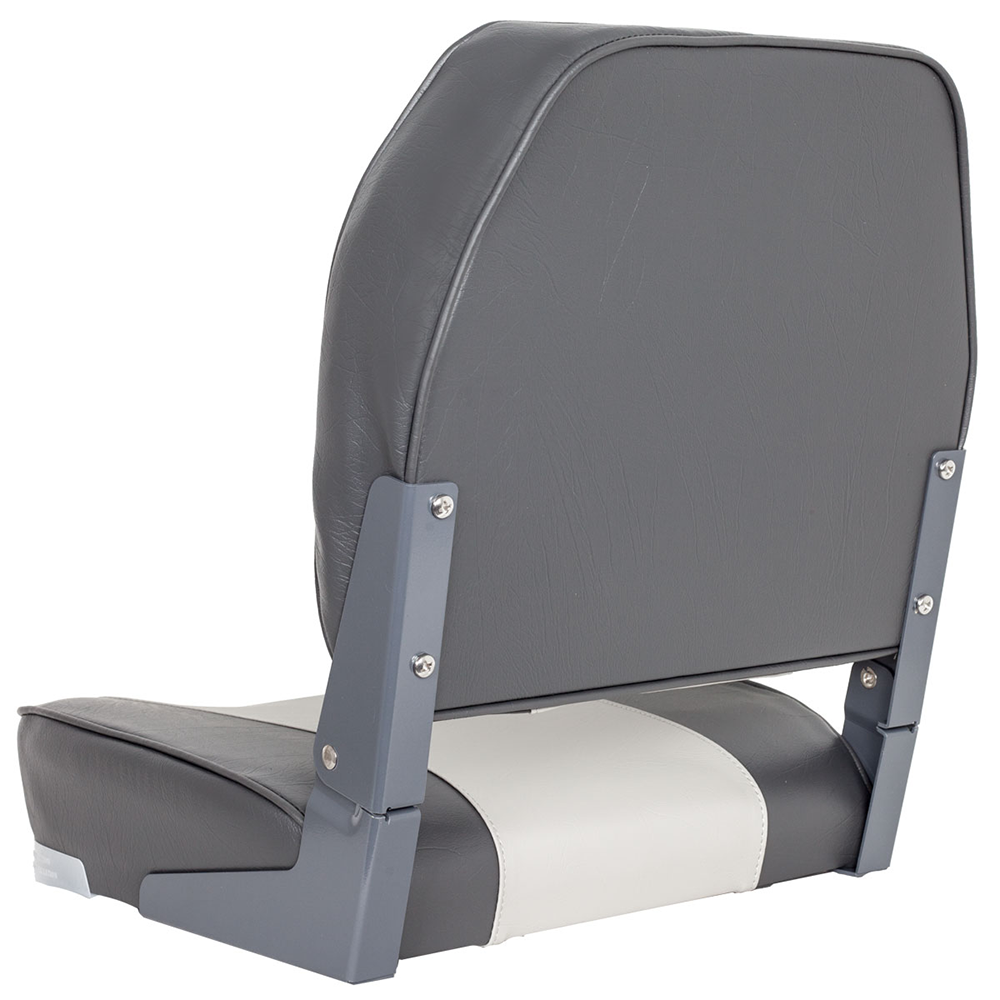 Oceansouth Deluxe Folding Boat Seat Marine-Grade Aluminium Heavy-Duty Coated Moulded Plastic Frame Fishing Boat Accessories