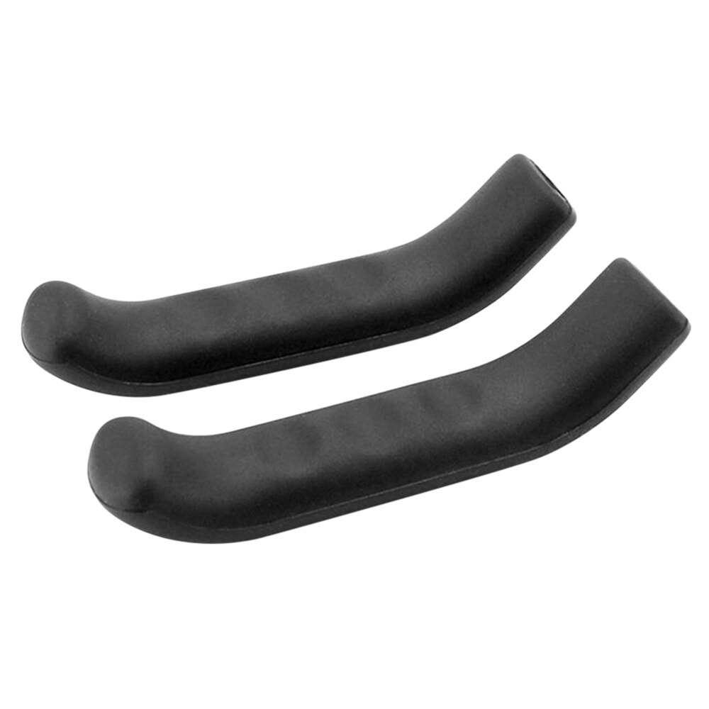 Funda de silicona para maneta de freno de bicicleta, Fundas protectoras, accesorios, 1 par: Negro