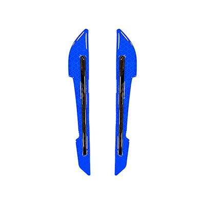 2 sztuk/zestaw samochodów odblaskowe naklejki ostrzegawcze Precut odblaskowa taśma znakująca lusterko wsteczne naklejki antykolizyjne: DiamondBlue