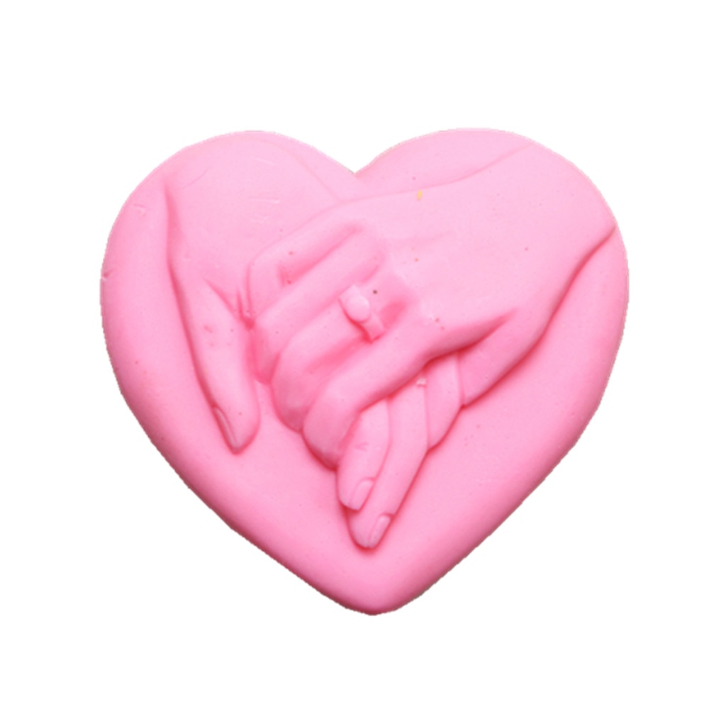 Lovely Hands Soap Mold Heart Shape Silicone Mold for Soap Making Cake Chocolate Wax Resin Gypsum Molds