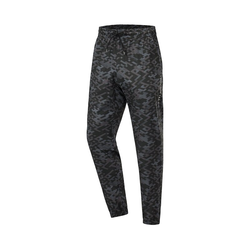 Li-Ning Men's Wade Series Sweatpants - Regular Fit, Pockets, Drawstring, 86% Polyester, 14% Spandex: XXL / AYKP239-2H