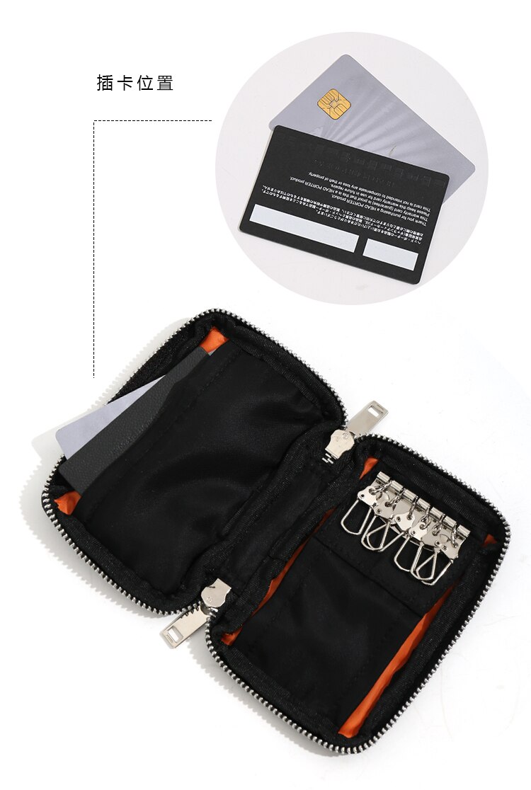 Pochette portefeuille étanche de Style japonais, petit porte-monnaie décontracté pour clés de voiture