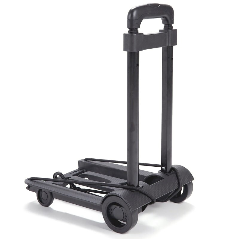 Carrito de equipaje plegable, carrito portátil para maletero de viaje, luz de la carretilla, carrito de mano ajustable, carrito de compra de viaje para el hogar: Default Title