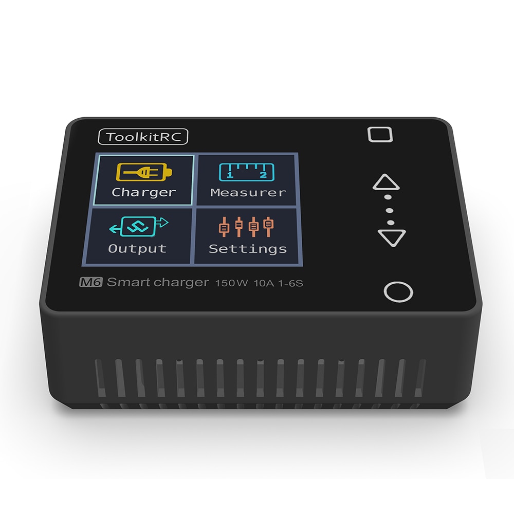 ToolkitRC M6 Battery Balance Charger 150W 10A DC Output for 1-6S Lipo LiHV Life Lion NiMh Pb Cell Checker Servo Tester