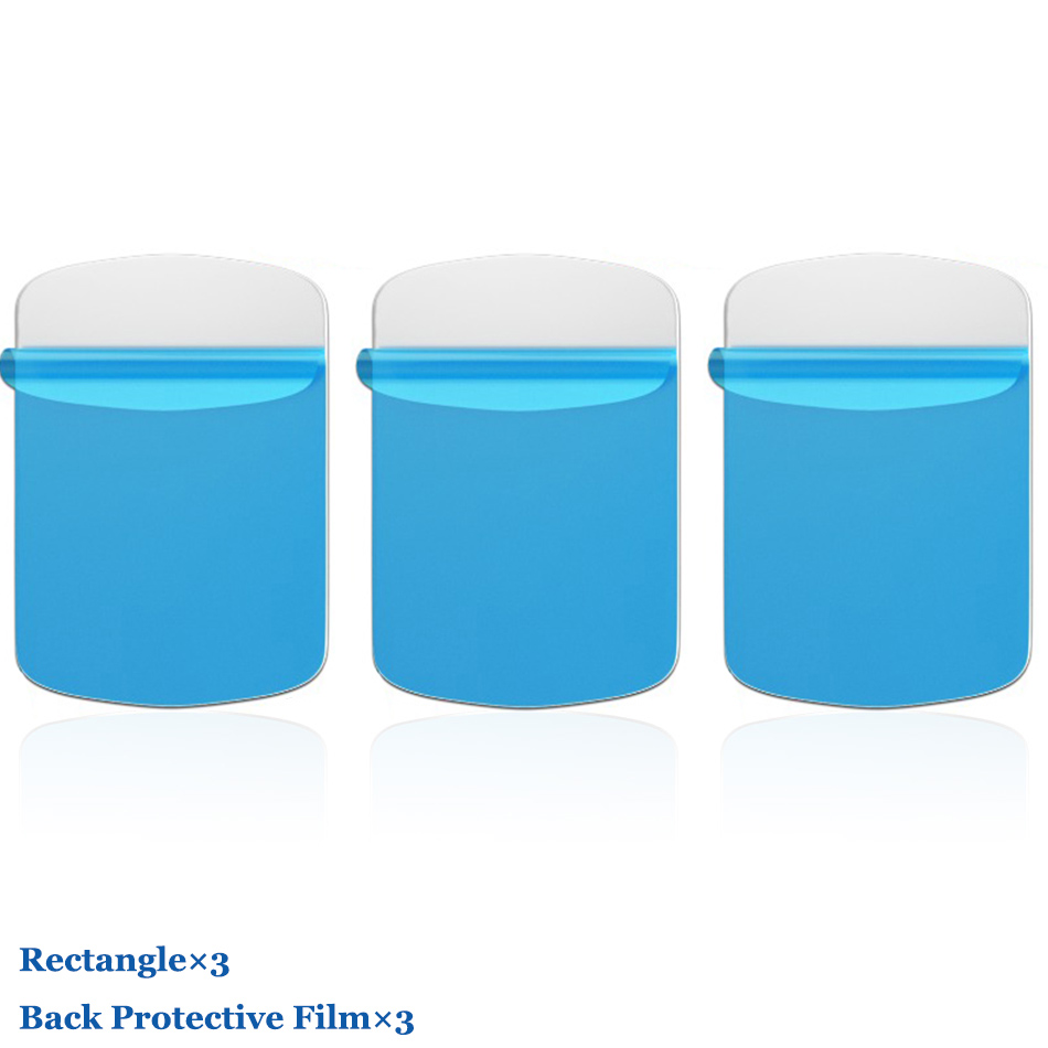 8 pcs/1 pcs/3 M Metalen Plaat Ijzeren Plaat Schijf Sticker Voor Magneet Mobiele Telefoon Houder In auto Stand Mount Voor Magnetische Auto Telefoon Houder: 3Pcs Rectangle