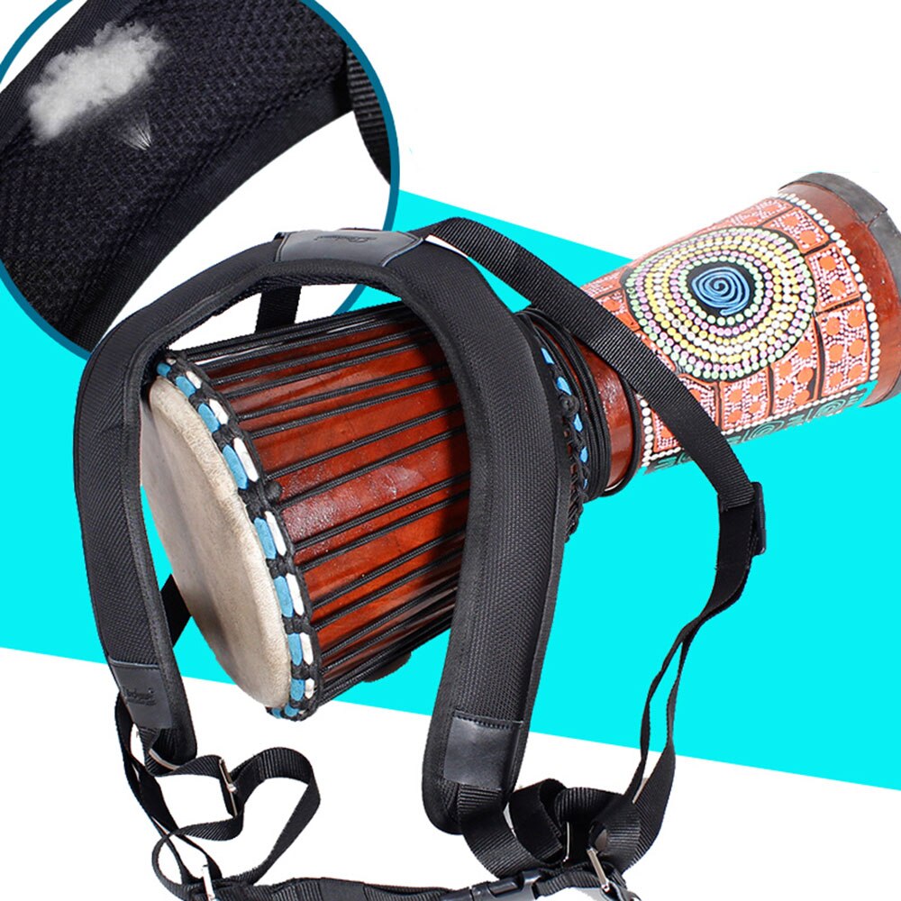 Adjustable Djembe Shoulder Strap Thick Pad African Hand Adjustable Djembe Shoulder Strap Thick Pad African Hand