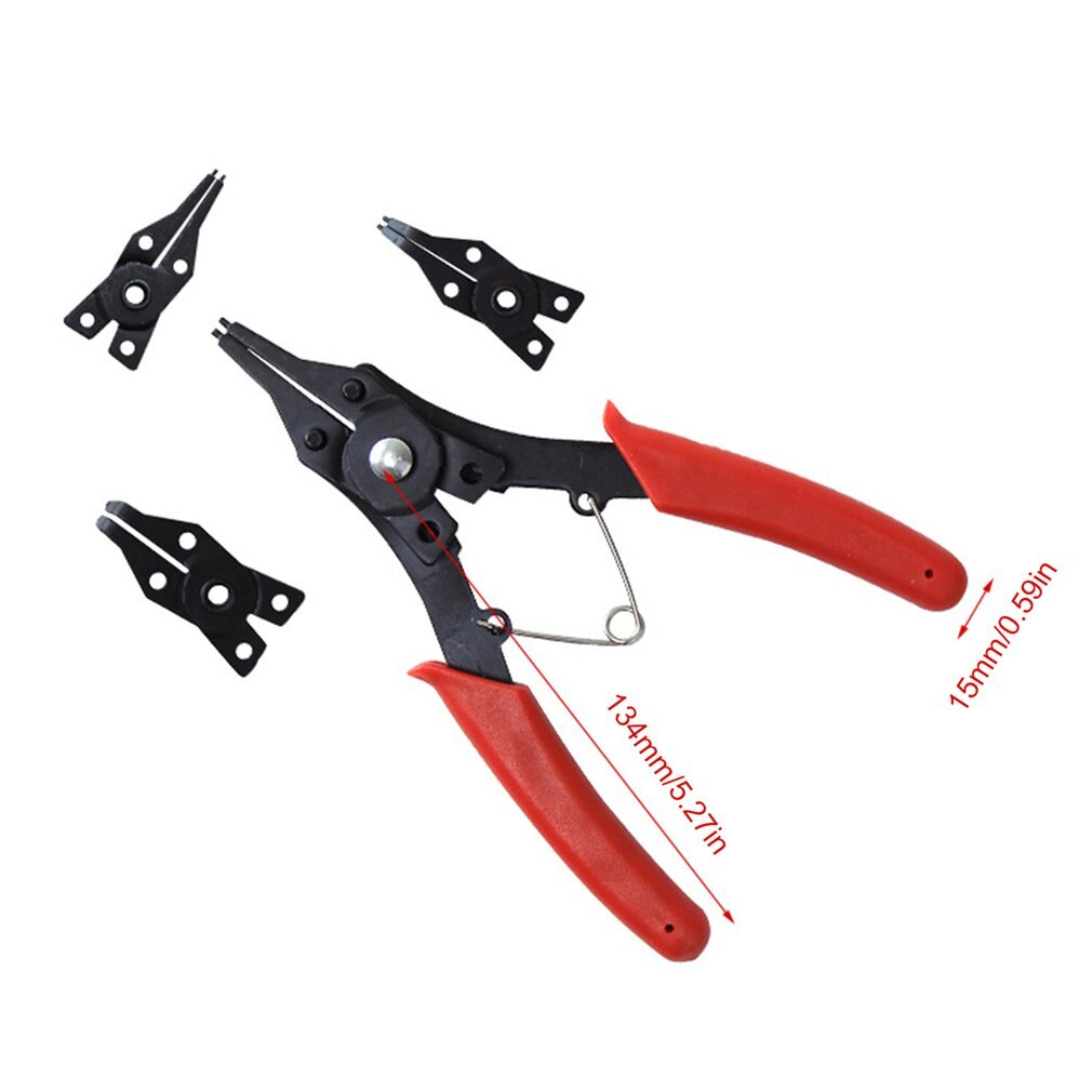 4 In 1 Multi Functional Multi Tool Tweezers 10-15mm With Four Unity Pliers Tools Card Wild Suit Ring Circlip Pliers Set