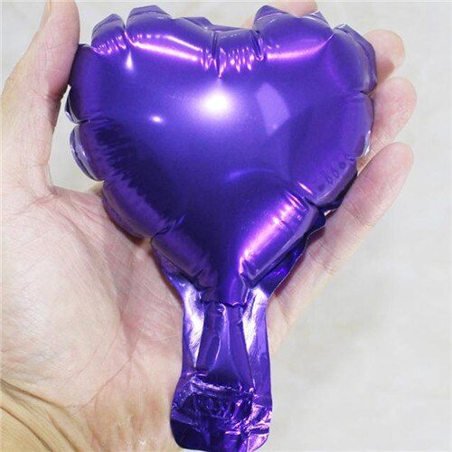 10 Stks/pak Folie Ballonnen 5 Inch Hart Vorm Helium Ballonnen Voor Verjaardag Bruiloft Decoraties Opblaasbare Ballons: 3