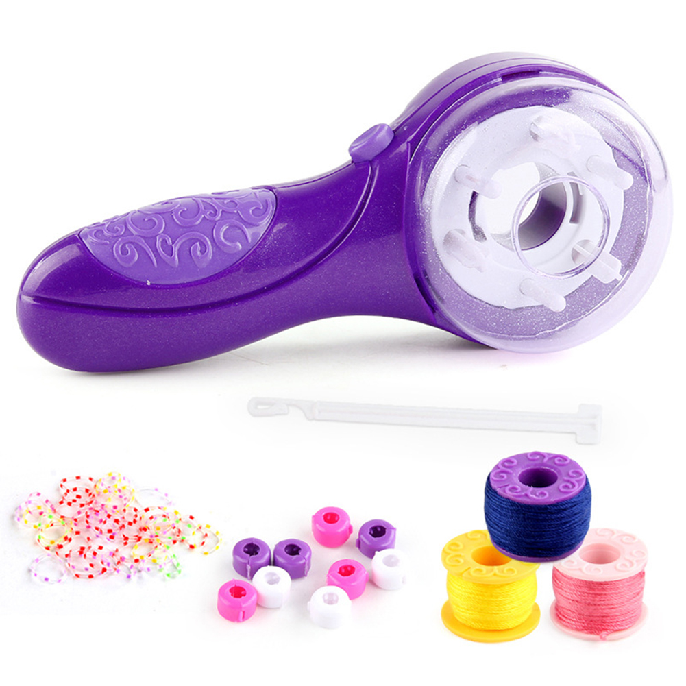 Máquina trenzadora de pelo, máquina trenzadora de pelo, herramienta de estilismo DIY con gancho para el pelo, banda de goma, Kit de herramientas de peinado, para niños
