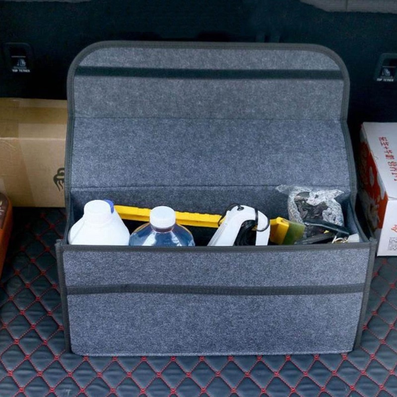 Autoyouth bil koffert organisator bil oppbevaringspose siste container boks brannsikker oppbevaring rydding holder multilomme bil styling