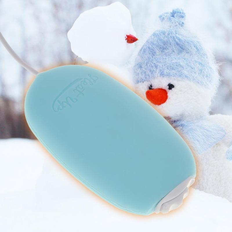 Calentador de manos Mini 5V USB de bolsillo recargable portátil banco de invierno alimentado doble calefacción eléctrica a prueba de explosiones calentador de estufa