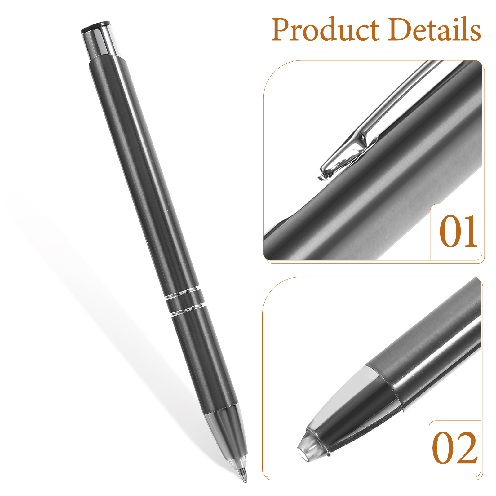 LED-Lichtstift, Metall-Kugelschreiber, Unterschriftenstift, Bildschirm-Stift-Stift, beleuchtete Spitze, LED-Taschenlampe, Stift für Büro, Nachtschreiben