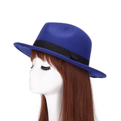 Chapeau melon en feutre de laine à large bord pour femme, style vintage, style gd, style fedora, cloche souple, chapeau de soleil panama pour femme, trilby: 5