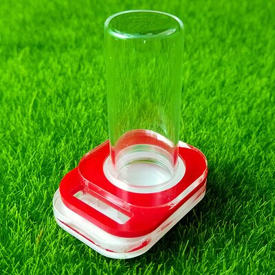 Pionowy mrówka podajnik wody szkło akrylowe podajnik wody gad szklana rurka płyty wodne wyczyść drewniany czarny biały czerwony złoty kolor: czerwony