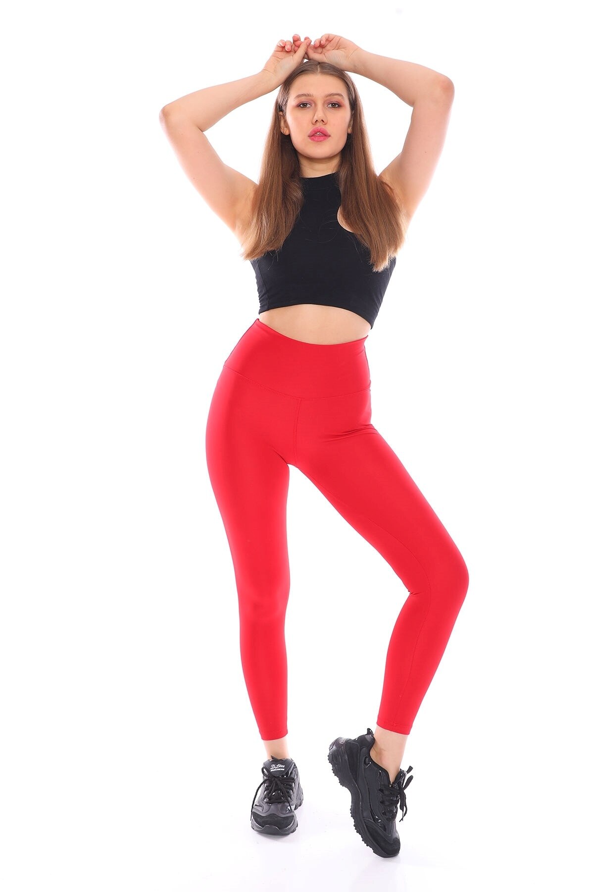 Mallas deportivas de cintura alta para mujer, mallas de discoteca brillantes