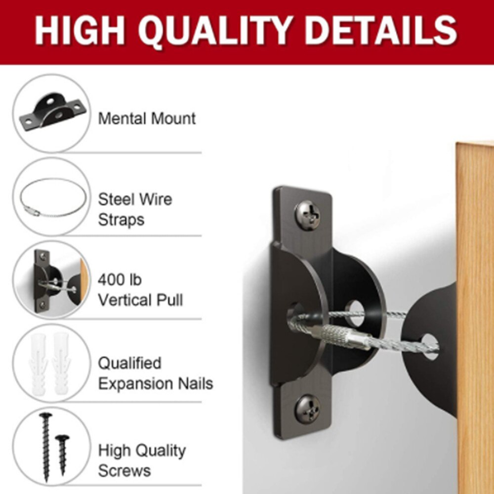 Anti Fall Safety Device Children's Furniture Anti Fall Hardware Kit Accessories Anti-dumping Hardware Kit Accessories