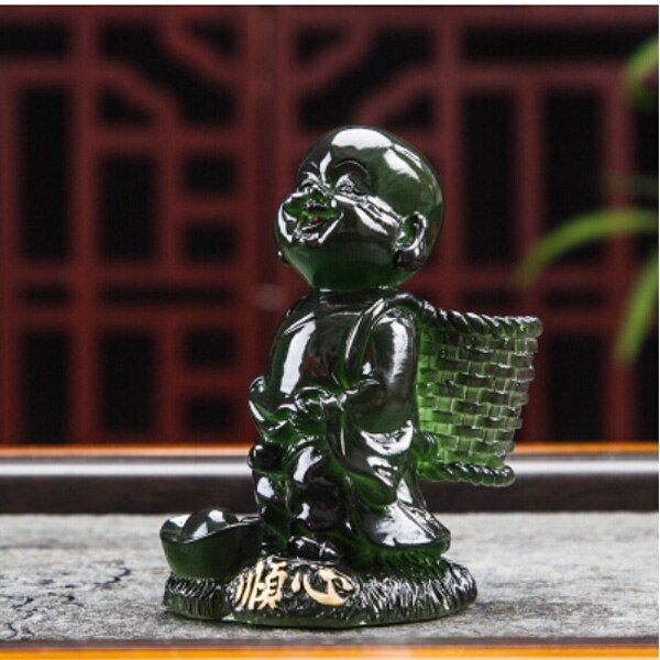 Hjem misfarvning te kæledyr ornamenter vand springvand lille munk tisse dreng te te spille te bakke smykker tilbehør: S2
