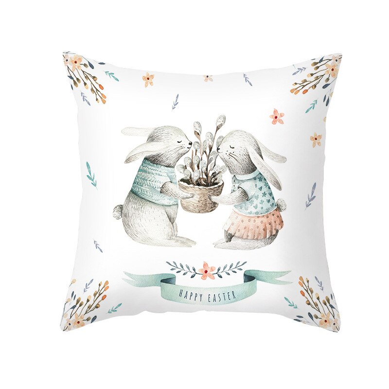 Kids Kussensloop Brief Kussenhoes 45*45 Sierkussen Covers Decor Kussens Bank Polyester Bloemen Home Decor Kussenslopen: 15