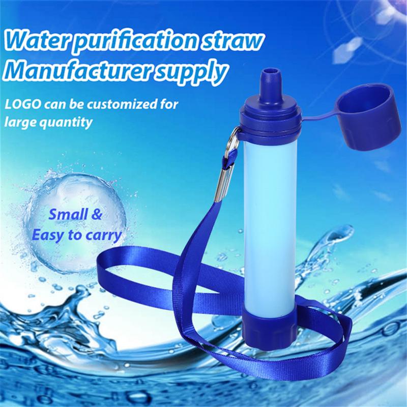 Einfache Wasserfilter draussen Saug Stroh Tragbare Filter Rohr Bereich Ultrafiltration Stroh Wandern Camping Expedition Angeln