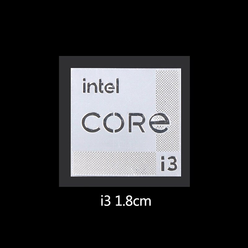 Etiqueta de Metal para ordenador, adhesivo Intel EVO i9 CORE i7 i5 i3 de 11. ª generación: I