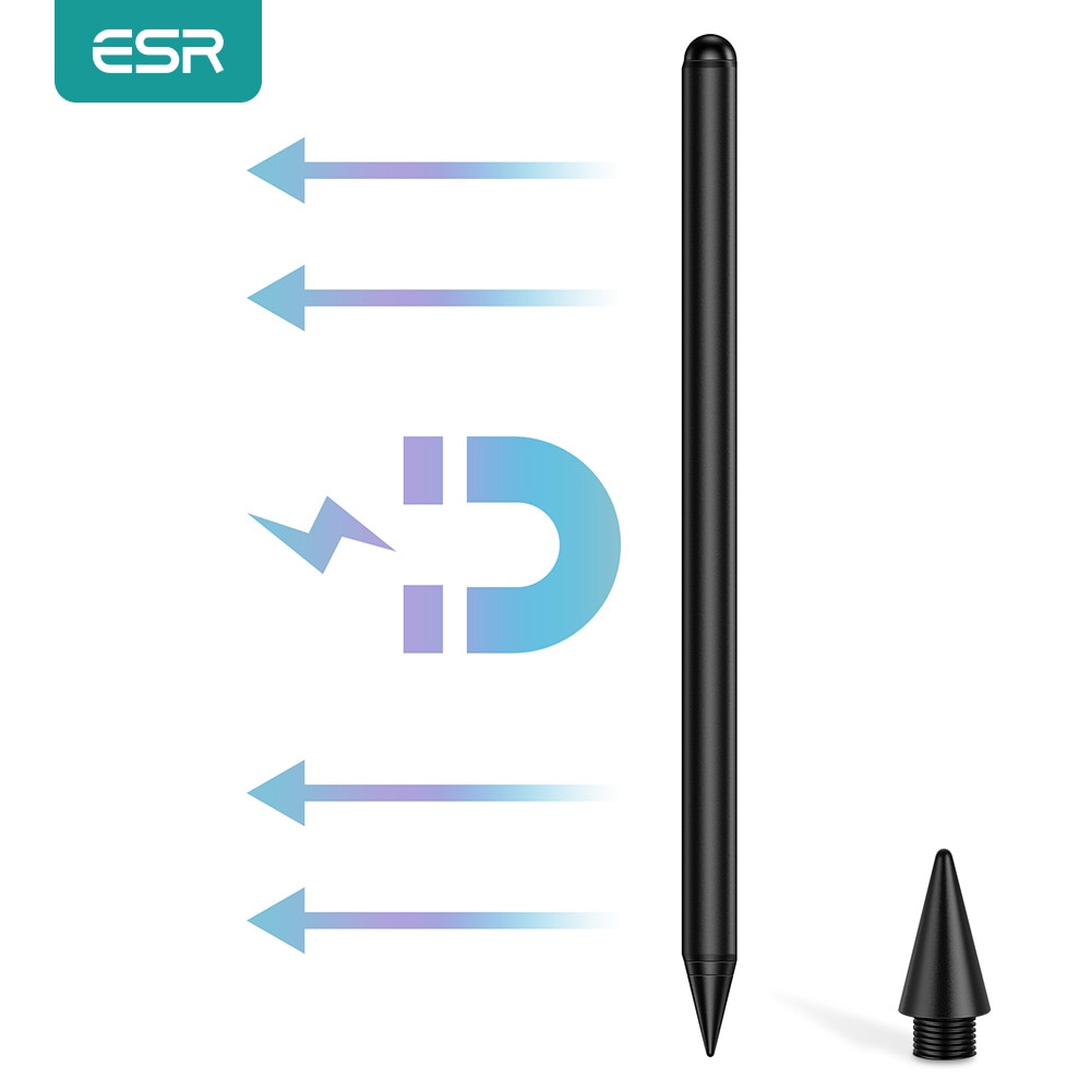 ESR for iPad Pencil Stylus Pen Magnetic Stylus Pencil for iPad Air 4/iPad 8th/iPad Pro Responsive Digital Stylus Pen Tablet