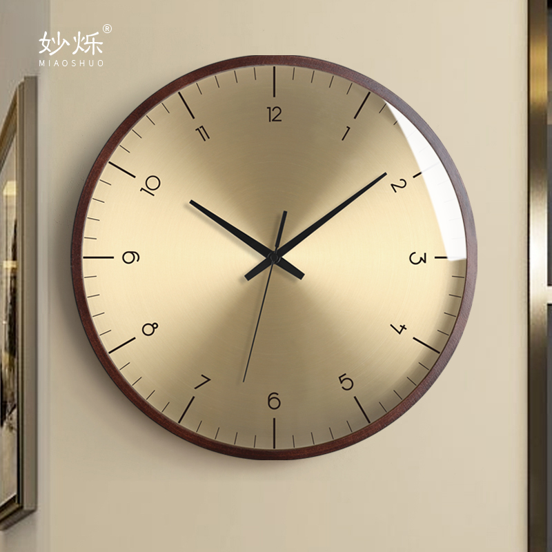 Große Wanduhr Holz Wohnzimmer Gold Uhren Zauberstab Wohnkultur Schlafzimmer Moderne Duvar Saati Luxus