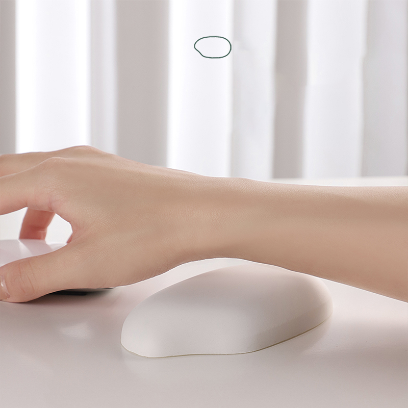 Ergonomics Silicone Wrist Protector Keyboard Hand Rest Soft Touch Office Men And Women Hand Pillow Rice Shaped Mouse Pad