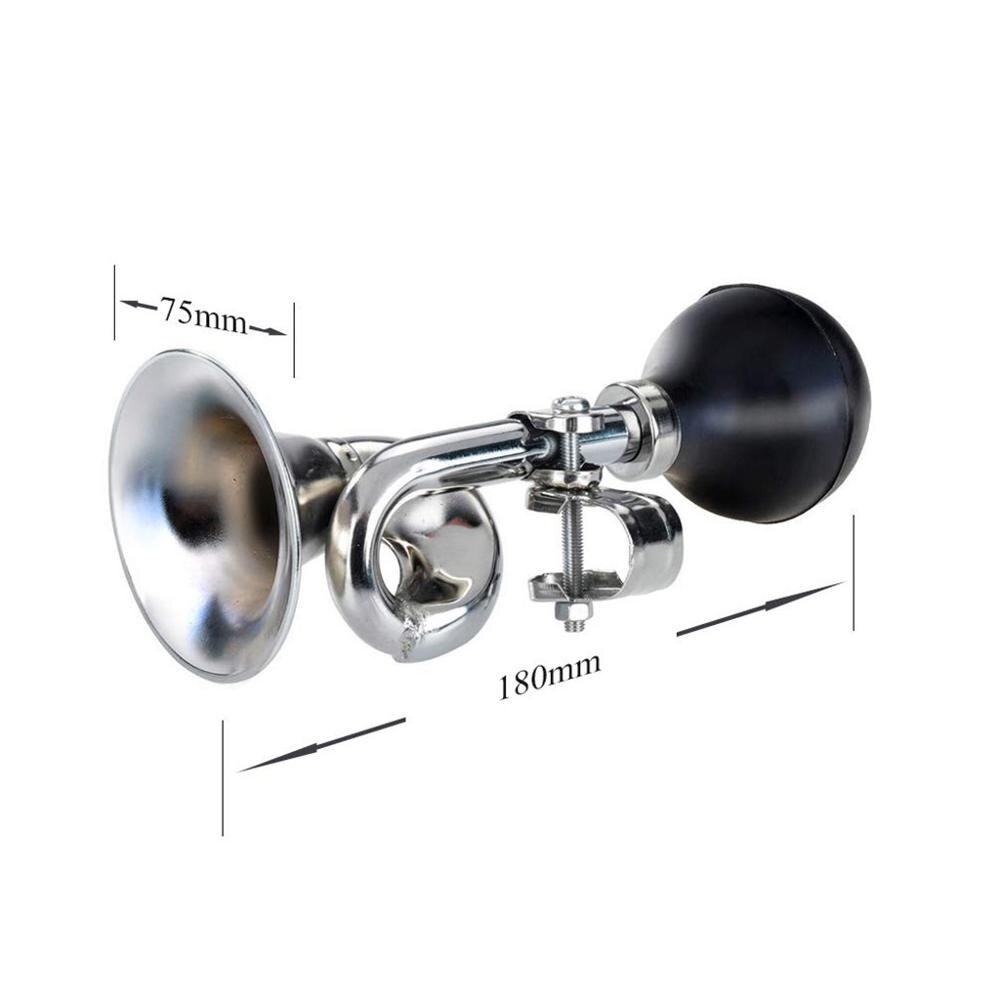 Bicycle Bike Cycling Retro Metal Horn Bugle Hooter Bell Bugle Trumpet Honking Bulb Full-Mouthed Snail Horn