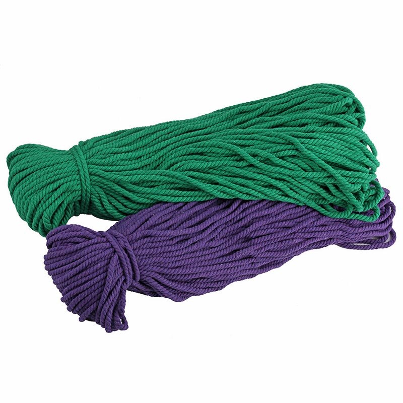 Cordon torsadé en Coton 100% avec 3 parties, 30 mètres, 5mm, corde pour sac, accessoires de couture, décoration pour bricolage