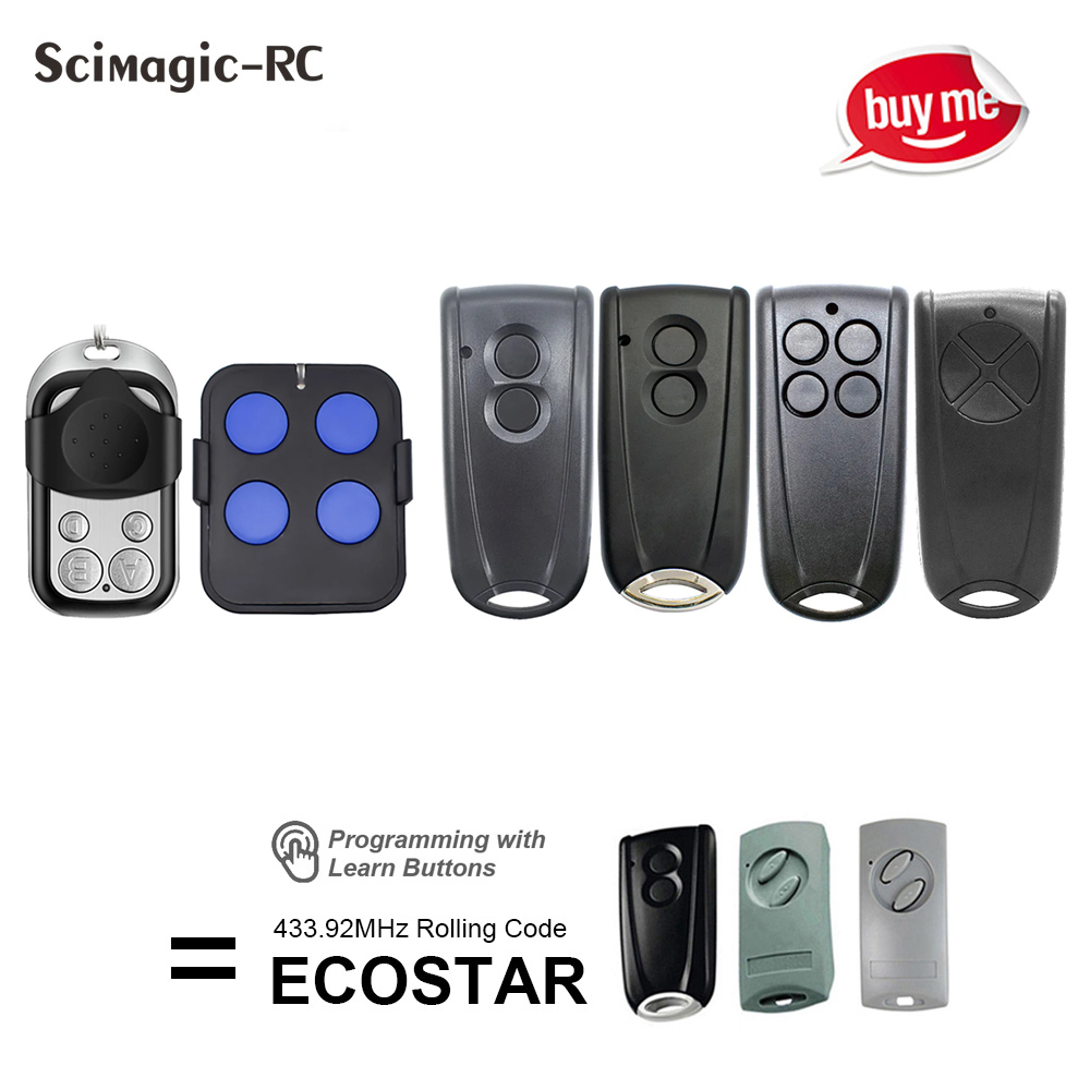 Hormann ECOSTAR RSC2 RSE2 Garage Door Remote Control 433.92MHz Replacement For Liftronic 500 700 800