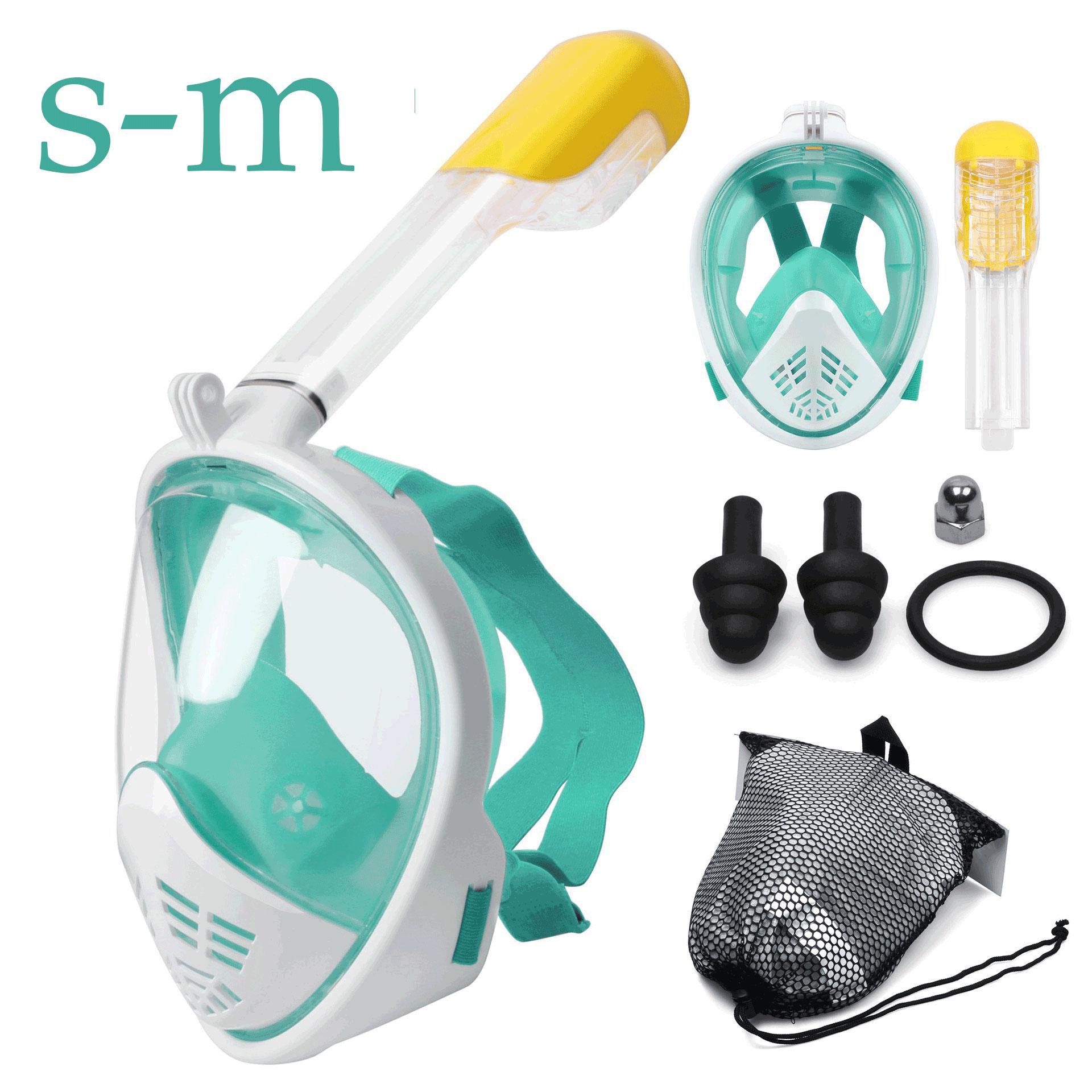 Diving Mask Scuba Mask Underwater Anti Fog Full Face Snorkeling Mask Women Men Kids Swimming Snorkel Diving Equipment: NO15