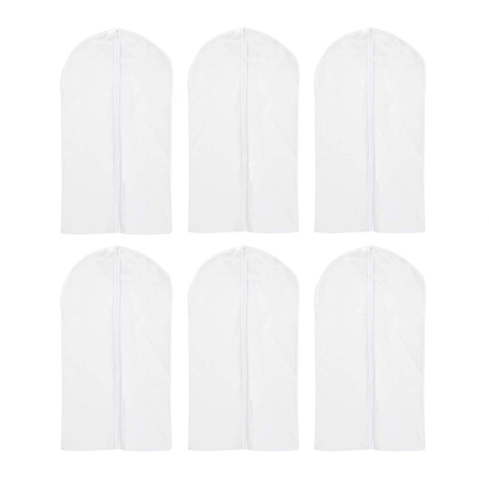 6pcs Clothing Covers Protector Travel Bag Dust Cover Garment Suit Dress Jacket Clothes Coat Dustproof Cover