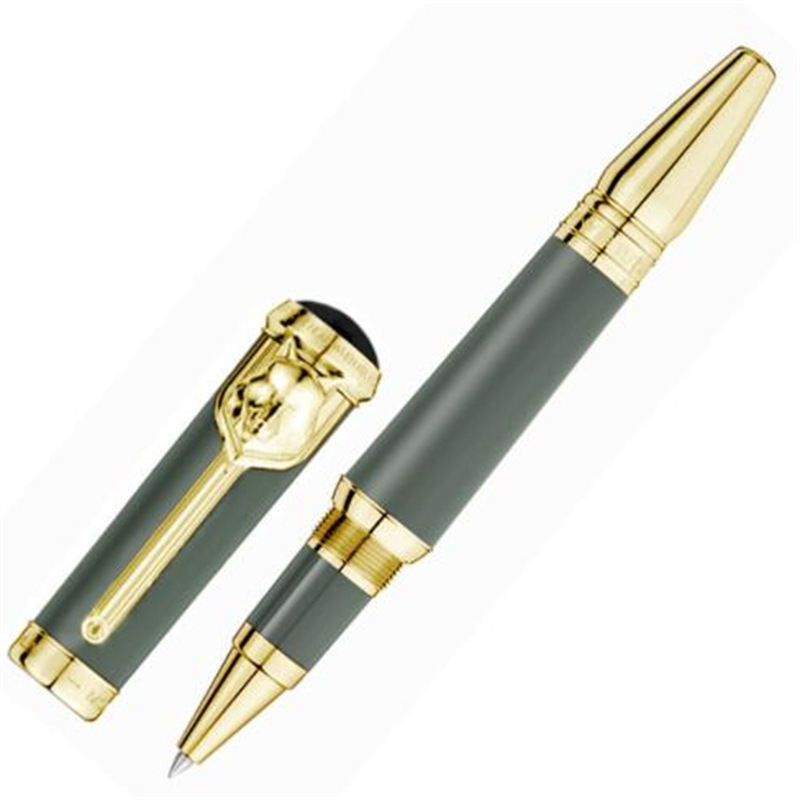 M grand écrivain Rudyard Kipling stylos à bille roulante fontaine encre luxe écriture papeterie avec tête de loup