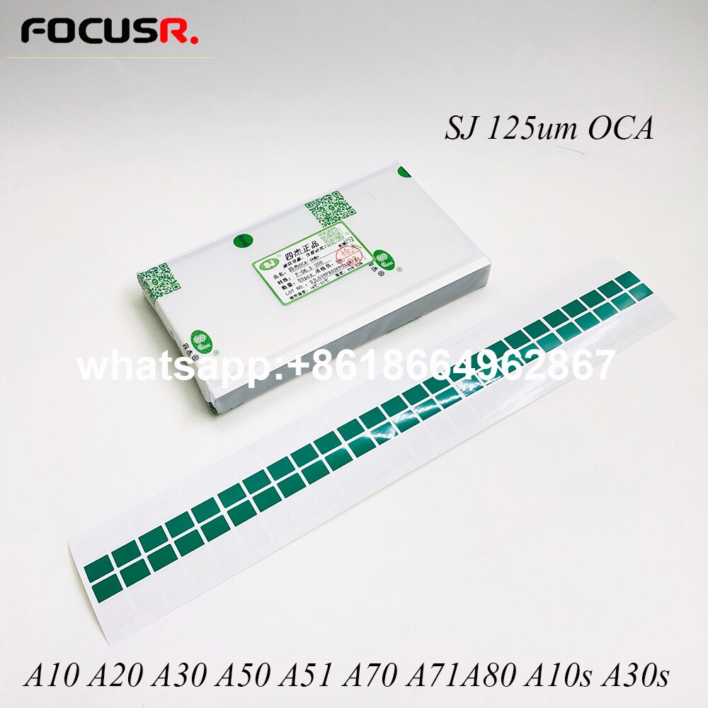 125um SJ OCA Optical Clear Adhesive Glue Sticker For Samsung A10 A20 A30 A40 A50 A60 A70 A80 Glass Lens Film