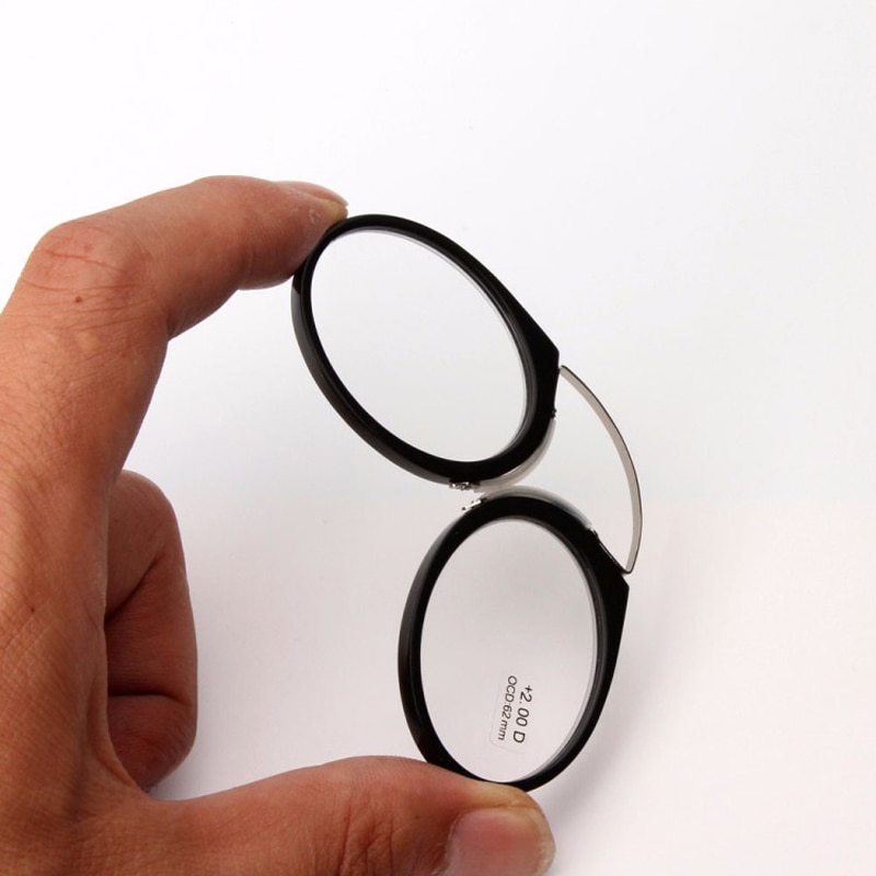 Pince-nez täysikokoiset lukulasit  tr90 kannettavat nenälasit miesten naisten ikäikäiset silmälasit  +1.0 +1.5 +2.0 +2.5 +3.0 +3.5