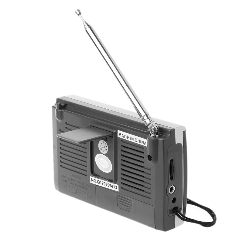 KK-9803 FM/MW/SW1-8 Pieno 10 Fascia Hi-Sensibilità della Radio Ricevitore Con Cavalletto Pieghevole D08A