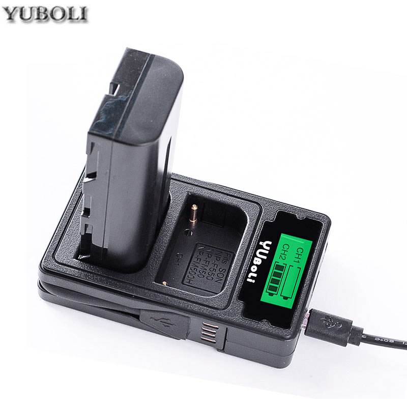 YUBOLI Camera Battery - 7.4V 3000mAh NP-F550 NP-F570 Rechargeable Li-Ion for Sony Cameras
