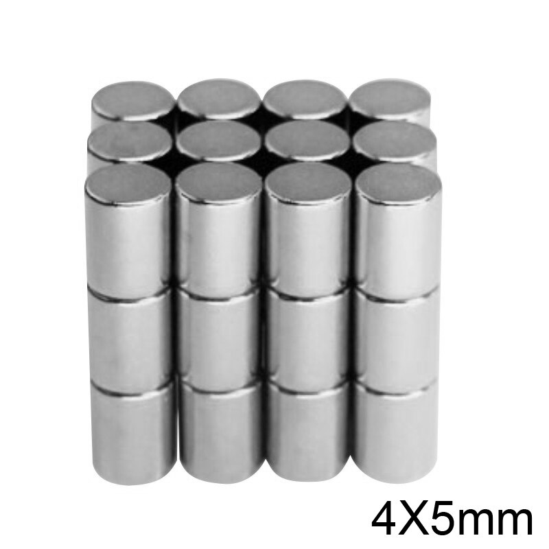 50/100/200/500/1000PCS 4x5 Powerful Magnets Disc 4mm x 5mm Small Round Permanent Magnet 4x5mm Fridge Neodymium Magnet Strong 4*5