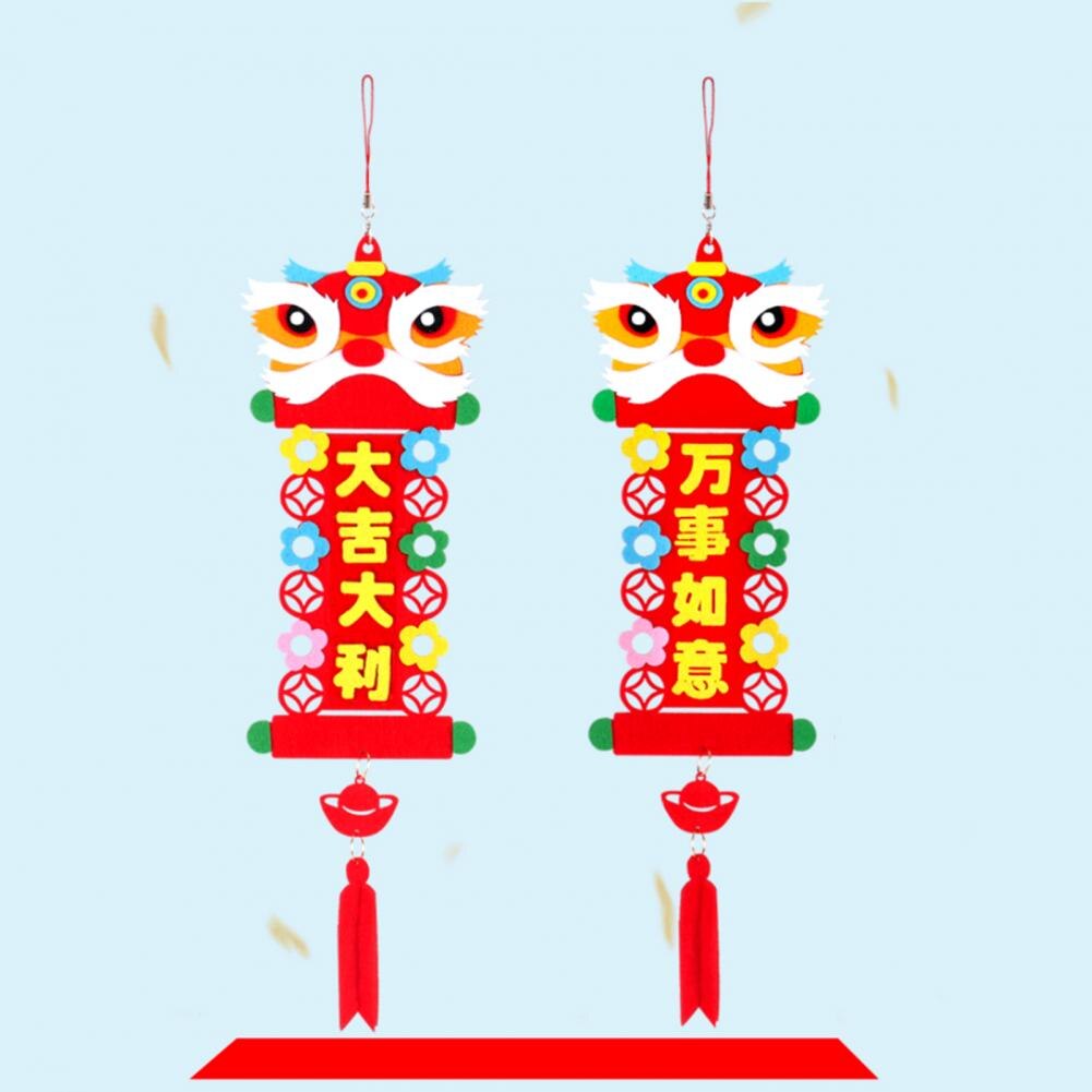 Chinese Style Non-woven Kids Handmade Crafts Chinese DIY Chinese Year Decoration Pendant Kit Home Decor Office Decor