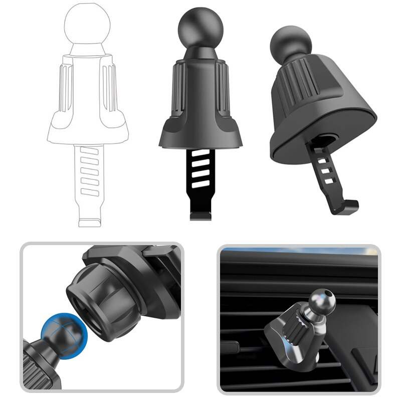 Universele 17mm Kogelkop Base Accessoire Dubbele Kogelgewricht Mount Adapter Aansluitbeugel Auto Telefoon Houder Accessoire Kogelgewricht Mount Adapter 17 Mm Universele