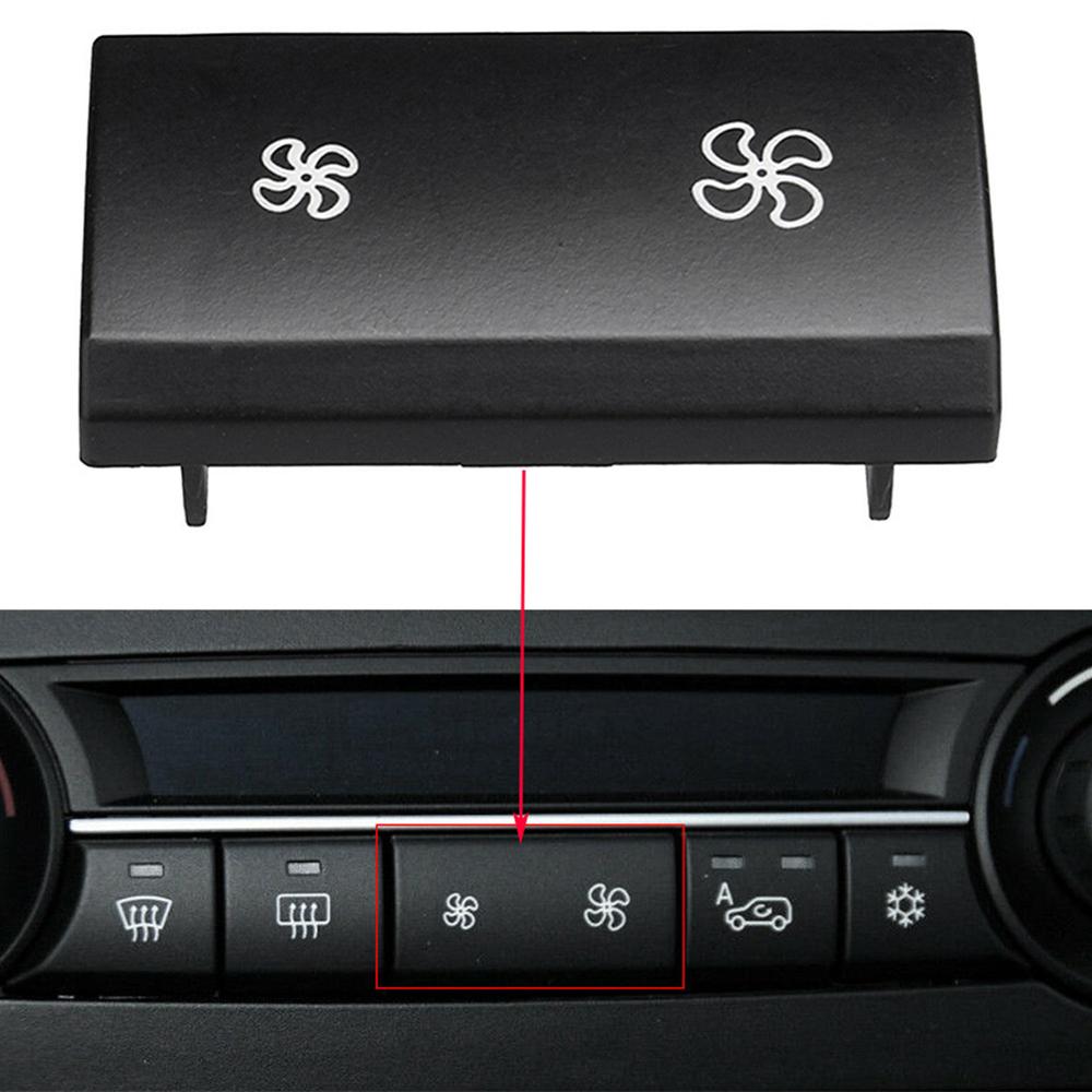 A/C Heater Control Panel Repair Fan Speed Button Black For BMW X5 E70 X6