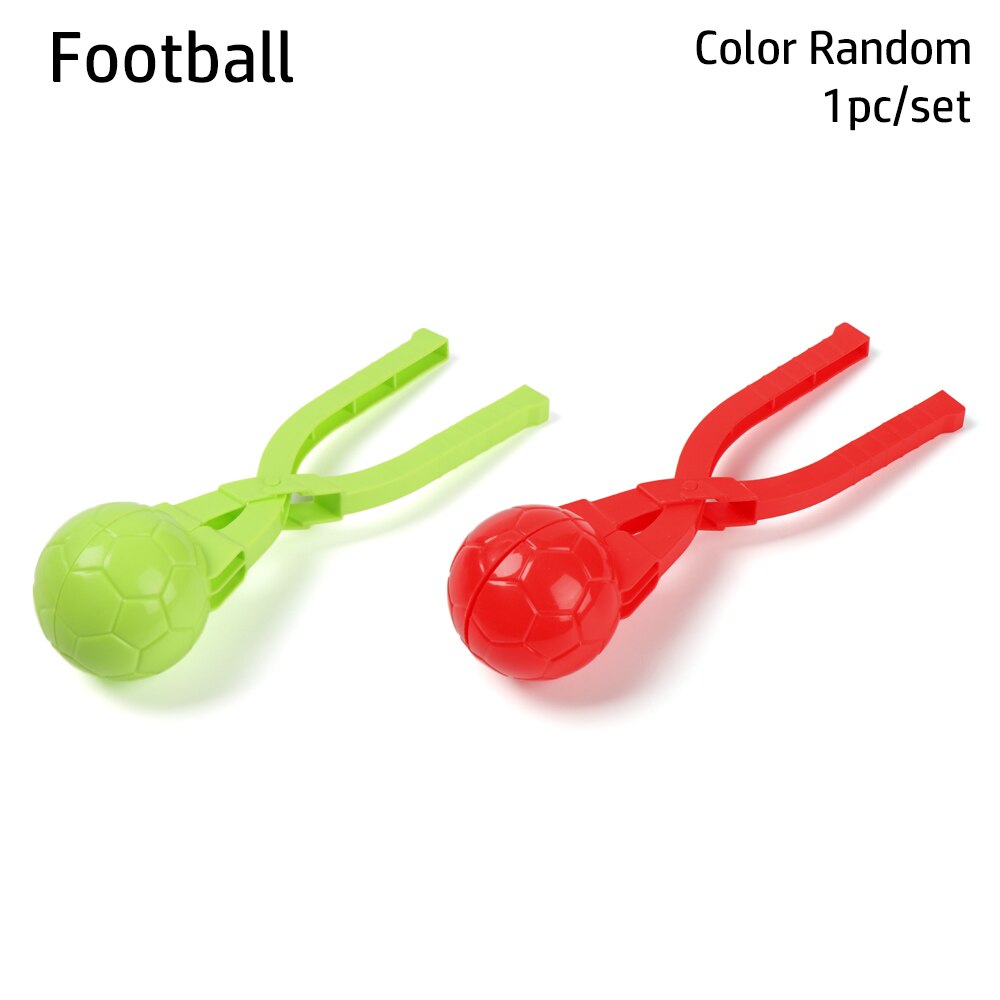 S/L Outdoor Fun &amp; Sports Dinosaur Snowball Maker Clip Outdoor Winter Snow Sand Mold Tool: Football S