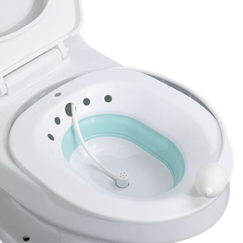 Lavabo plegable para bidé, asiento para ancianos, posparto, hemorroides, inodoro para pacientes, bañera de cadera, suministros de baño